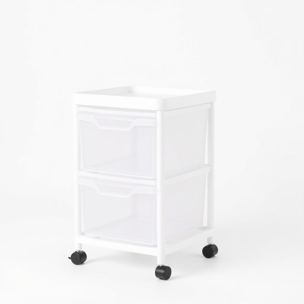 3-Drawer Wide Storage Cart